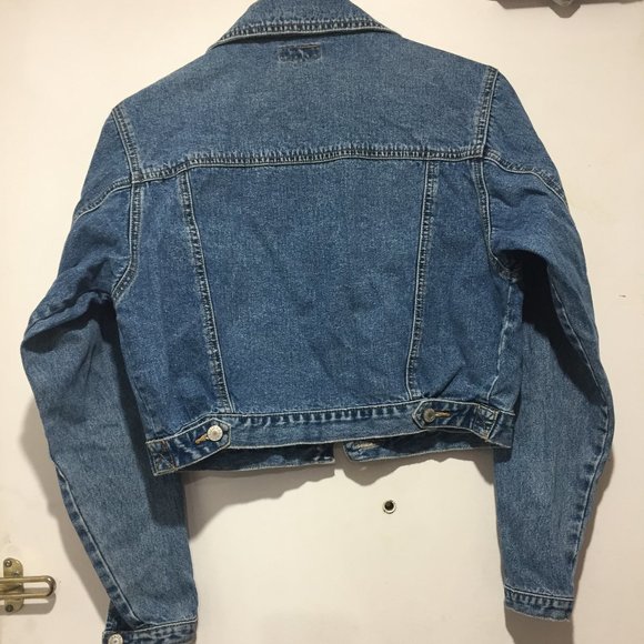 VINTAGE ESPRIT DENIM CROPPED JACKETS SIZE M - Picture 5 of 7